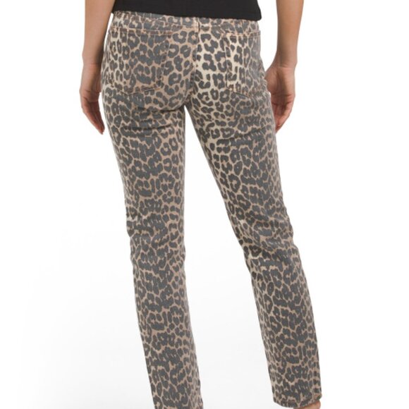 NEW OAT NEW YORK Animal Print Straight Leg Jeans for women 267mn - Picture 2 of 6